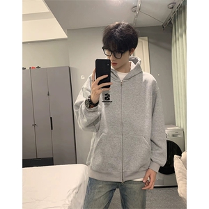 抖音得物高品质 350克秋冬双头双拉链卫衣开衫外套AW7401图片