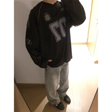 【有货】网眼冰球服长袖t恤男美式复古内搭打底衫TP05LL-特P48，男装T恤，星座1007（原301D）