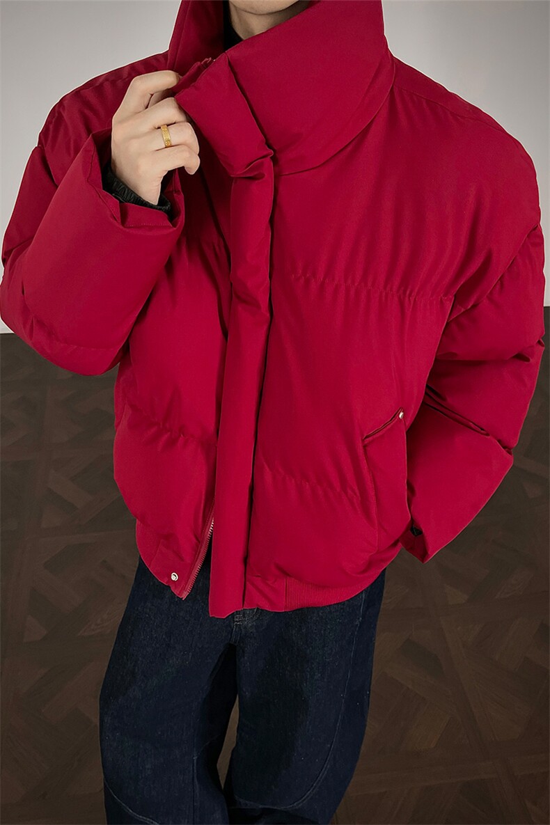 支持二开冬装加棉加厚立领棉服男女棉衣外套光板面包服M816-P70,男装棉衣,电商A441