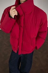 支持二开 冬装加棉加厚立领棉服男女棉衣外套光板面包服 M816-P70图片