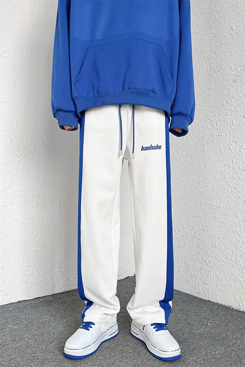 2022春装新款克莱因蓝男女情侣休闲卫裤直筒裤B221-LK22004-P50,男装休闲裤,电商B221