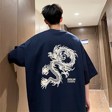 量大优供视频220克美式短袖t恤T2581得物直播有280克品质，男装T恤，电商A486