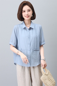 棉麻女2025夏季新款中年妈妈减龄高级感休闲一整套搭配图片