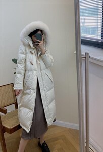 独屿 牛角扣毛领羽绒服 90白鸭绒 现货,女装羽绒服,独屿