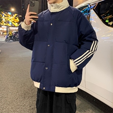 ！2025秋冬新款男士立领撞色棉衣百搭棉服外套MY200特P75，男装棉衣，电商B220