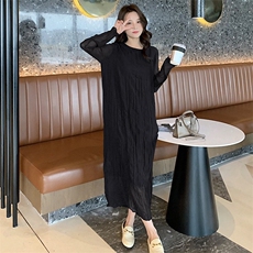 2022新款现货春秋仿连衣裙百褶过膝气质款号103-P85K139，女装连衣裙，浙宝305