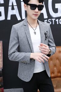西服男上衣韩版修身春秋男士小西装男单件外套潮单西 单 X20-P80图片