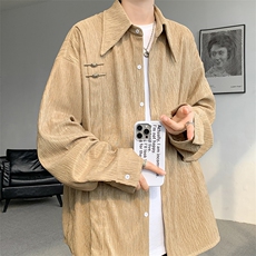 现货数据款CS7136-P55控78大码新中式风重磅高品质衬衫，男装衬衫，电商D232