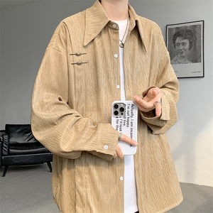 现货 数据款CS7136-P55控78 大码新中式风重磅高品质衬衫图片
