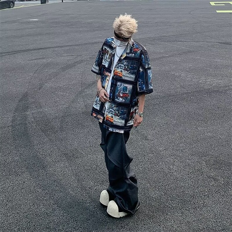 男士冰丝四面弹短袖衬衫GC49P32,男装衬衫,星座1116-2