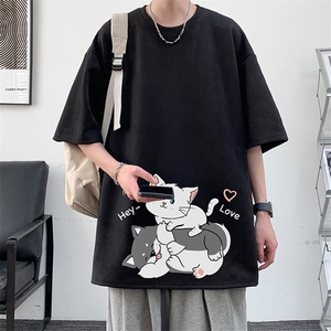 麂皮绒短袖t恤男大码半袖男 JD82300-P25图片