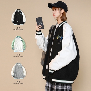 秋装新品潮休闲宽松夹克棒球服男女2023中性风刺绣外套 8013-P95图片