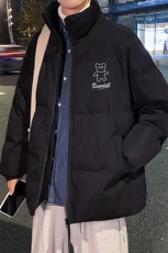港风秋冬新款保暖立领宽松棉服外套男MY2056P95控128，男装棉衣，电商A268A