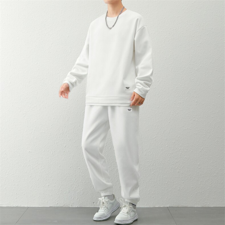 新品休闲华夫格套装,男装休闲套装,星座1106-2（原1111B）