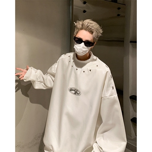 美式半高领长袖卫衣男2025秋季宽松休闲外套 XZ514-2-24228-P78图片
