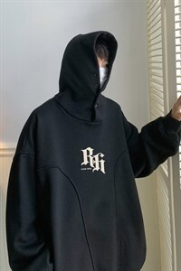 抖音供货丶高品质棉350克排扣卫衣连帽宽松Rh卫衣LW9075-p78控98图片