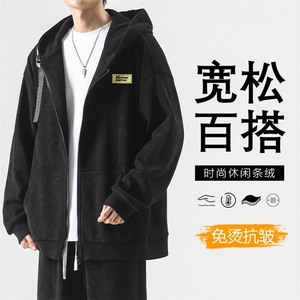 重磅条绒卫衣时尚休闲百搭卫衣 TK886-特批78图片
