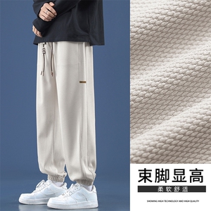 休闲百搭复古高级感束脚长裤时尚垂顺舒适百搭 K955-特批32图片