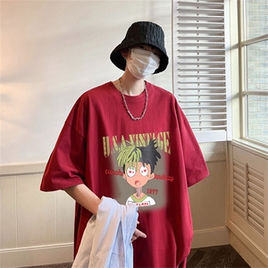 特P19控38230g重磅纯棉港风短袖t恤男DT3130