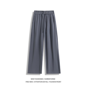 抖音品质夏季新款冰丝舒适凉感宽松休闲裤B315-K25787-特p30控58图片
