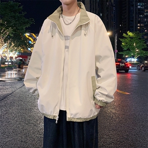 秋季新款宽松两面穿夹克男撞色立领上衣外套DSA157B-JK7907-特P70图片