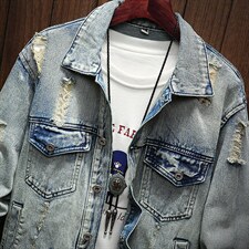 jk025-p85M-5XL白墙ins牛仔夹克大码男日系CITYBOY，男装夹克，星座103A