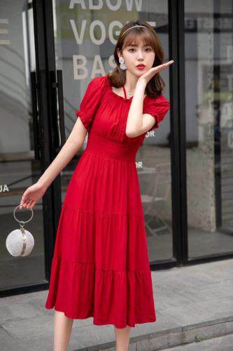 夏季新款连衣裙，女装连衣裙，卓依缘