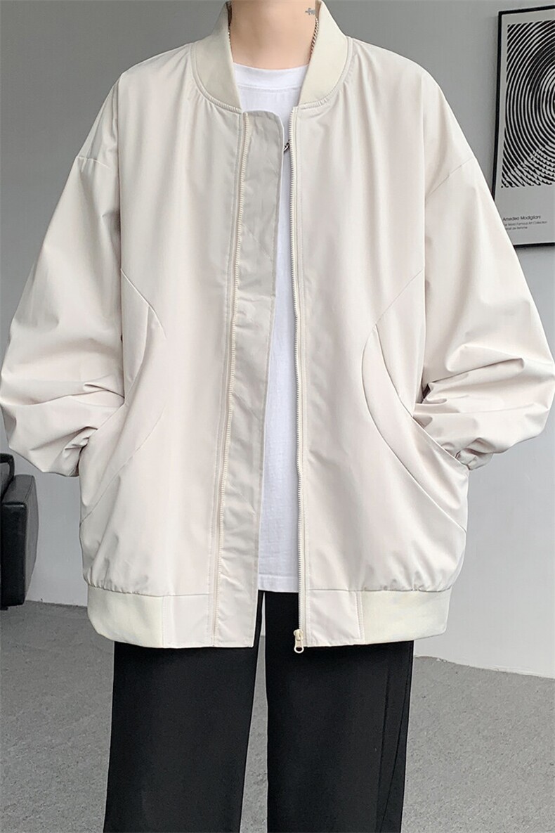 M-8XL春季棒球服外套男大码立领飞行员夹克潮牌休闲衣服JK001P65,男装夹克,电商B312