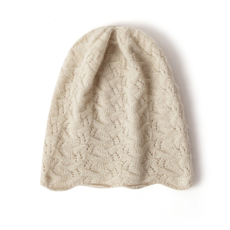 秋冬新款时尚百搭羊绒帽舒适保暖经典麻花编织设计,饰品帽子,窄众羊绒