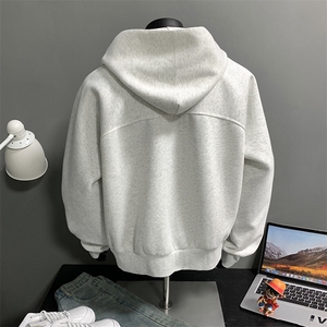 假模主推 500克重磅大廓形连帽卫衣cleanfit宽松拉链外套D391 P88图片