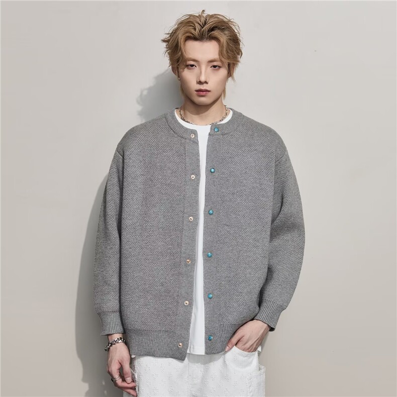 M170-P63儿童装男童开衫毛衣春秋款2025新款秋季中大童针织衫,男装针织衫/毛衣,电商B323A