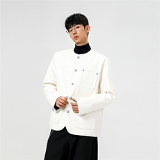 可二开无影墙绿宝石扣大码M-5XL鳄鱼皮蛇纹夹克男JK78066P85控138，男装夹克，星座227-7