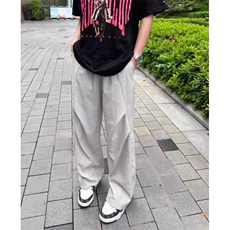 现货网图！纯色百搭皱褶美式速干休闲长裤-EX50802-特批25，男装休闲裤，电商A061
