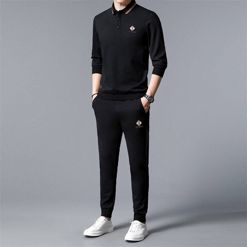 S30777-2钱塘2020-2春秋新款百搭中青年男士时尚休闲套装P132,男装休闲套装,钱塘207-2