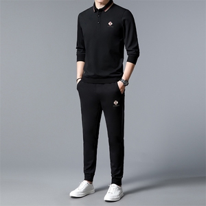 S30777-2钱塘2020-2春秋新款百搭中青年男士时尚休闲套装P132,一刀传世雷霆套装怎么搭配比较好图片
