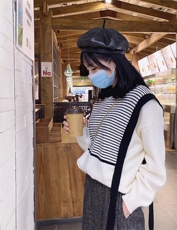 【现货】假2件披肩毛衣，女装针织衫/毛衣，ONE