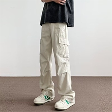 1506-1/KG291/P42情侣宽松休闲裤春秋阔腿长裤微喇叭日系男裤子，男装休闲裤，星座1506-1