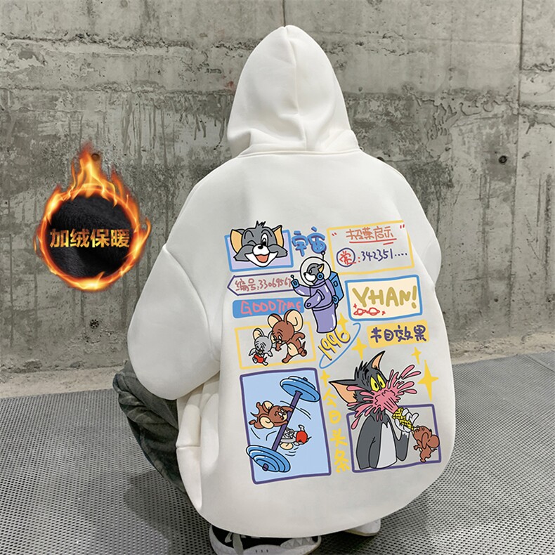 抖音供货、复合重磅加绒现货连帽卫衣宽松 D223A-JR-WY2374-特P40图片