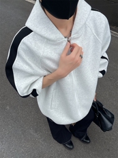 重磅拼色男女连帽卫衣特P60M-3XL，男装卫衣，电商B325