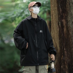 vintage冲锋衣男款2023新款山系户外防水登山服外套春秋W9270