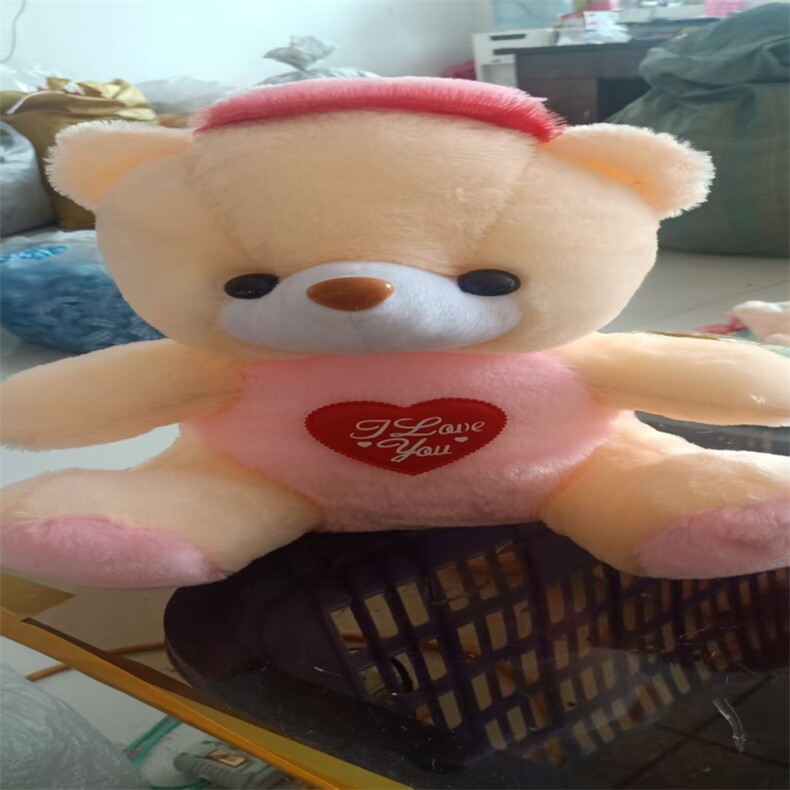 玉文毛绒玩具 帽子坐熊