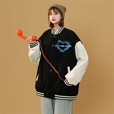 中性风 春秋季情侣棒球服男女休闲夹克女时尚外套男BQF300-P50图片