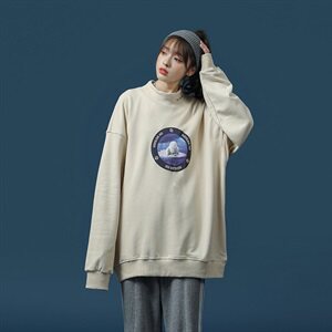 【】A003-HW3122-P50新款掩泣北极熊印花圆领卫衣蒙马特1