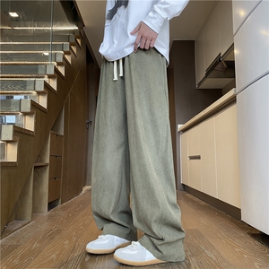 INS秋季新款灯芯绒潮流休闲宽松百搭阔腿裤B315-K152-特p25控49图片