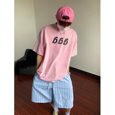 蓝色条纹短裤男女抽绳宽松夏季新款速干透气沙滩裤D5031，男装牛仔裤，星座1116A（原606A-3）