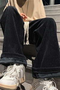 8XL-M 秋款特大码胖子运动裤灯芯绒卫裤男9028P45控58图片