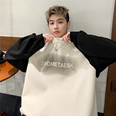 港风2026秋装圆领长袖卫衣秋季情侣男女装宽松大码外套潮S290P58，女装短外套，电商A233-1