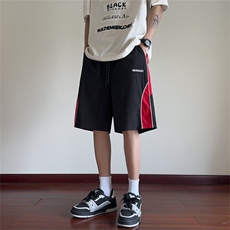 K1022特批27现货夏季防水拼接冲锋裤短裤男直筒五分裤潮，男装牛仔裤，电商B369（原A024）