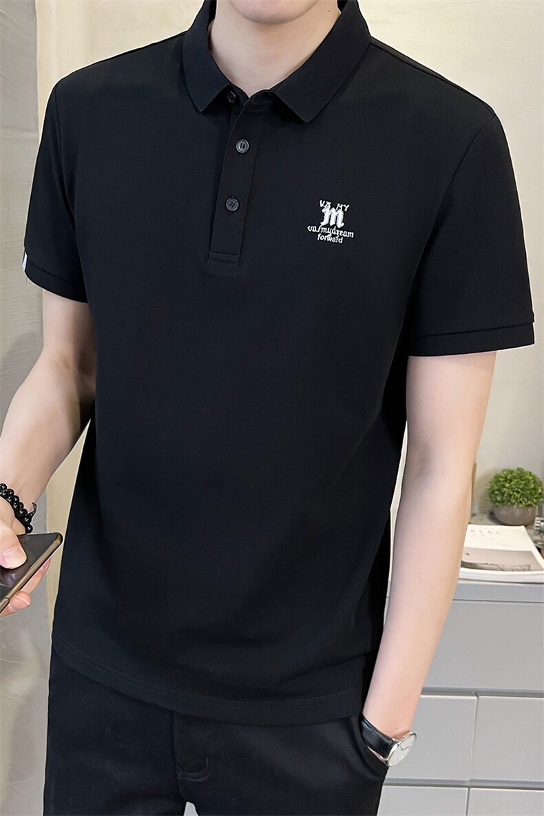 休闲时尚字母男款短袖青春流行韩式T恤POLO衫A329-2535-P50,男装T恤,电商A329