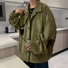 日系复古灯芯绒夹克韩版宽松ins秋冬潮流百搭学生外套男M8803-P65，男装夹克，星座1109-3